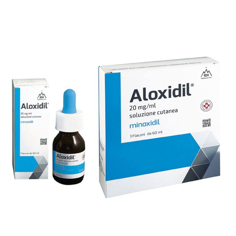 ALOXIDIL 20 MG/ML SOLUZIONE CUTANEA 20 MG/ML SOLUZIONE CUTANEA 3 FLACONI IN VETRO DA 60 ML
