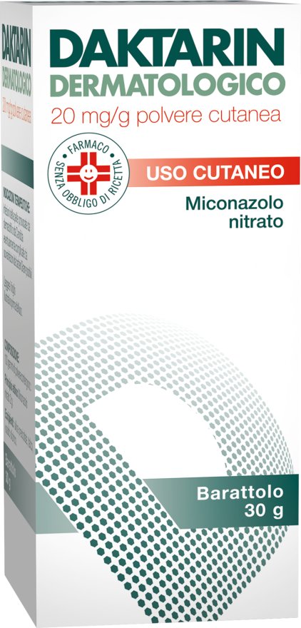 DAKTARIN DERMATOLOGICO 20 MG/G 20 MG/G POLVERE CUTANEA 1 BARATTOLO DA 30 G