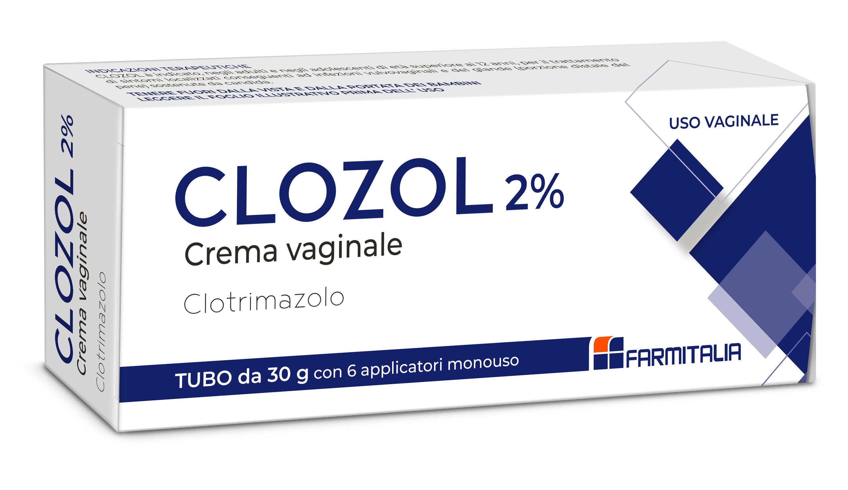 2% CREMA VAGINALE 1 TUBO IN AL DA 30 G CON 6 APPLICATORI MONOUSO