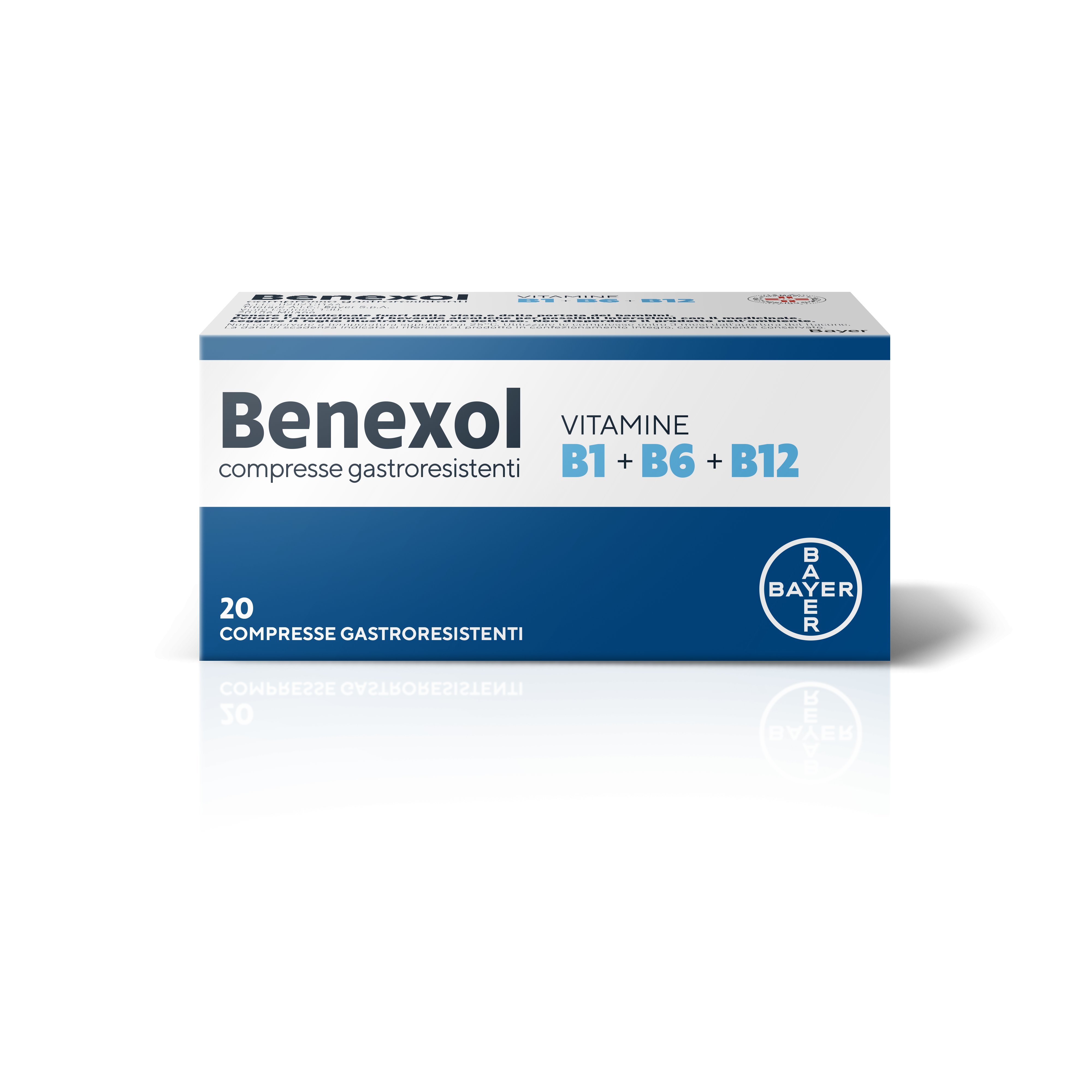 BENEXOL COMPRESSE GASTRORESISTENTI, 20 COMPRESSE IN FLACONE HDPE
