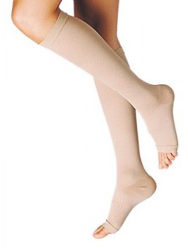 GAMBALETTO TERAPEUTICO DUALSAN A COMPRESSIONE DECRESCENTE KKL2 PUNTA APERTA BEIGE UNISEX 4 1 PAIO
