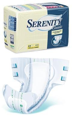 PANNOLONE PER INCONTINENZA SERENITY CLASSIC EXTRA TAGLIA SMALL 30 PEZZI