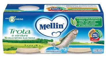 MELLIN OMOGENEIZZATO TROTA 2 X 80 G