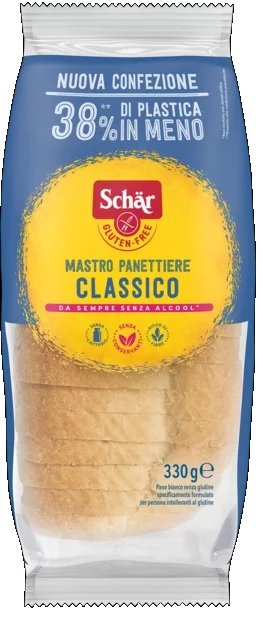 SCHAR CLASSICO DEL MASTRO PANETTIERE PANE BIANCO SENZA LATTOSIO 330 G SCHAR CLASSICO DEL MASTRO PANETTIERE PANE BIANCO SENZA LATTOSIO 330 G