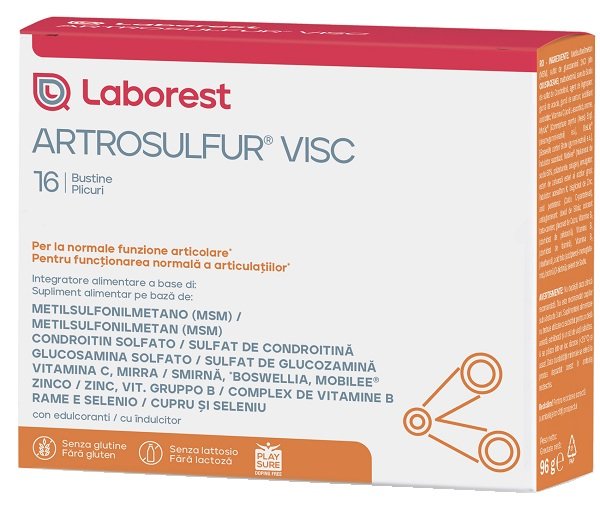 ARTROSULFUR VISC 16 BUSTINE DA 6 G ARTROSULFUR VISC 16 BUSTINE DA 6 G