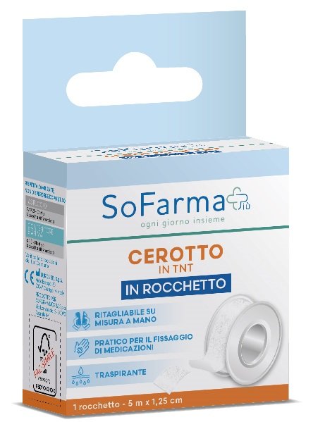 ROCCHETTO TESSUTO NON TESSUTO M 5X1,25 CM SOFARMAPIU%27