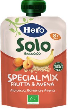 HERO SOLO FRUTTA + CEREALI ALBICOCCA BANANA AVENA 100 G