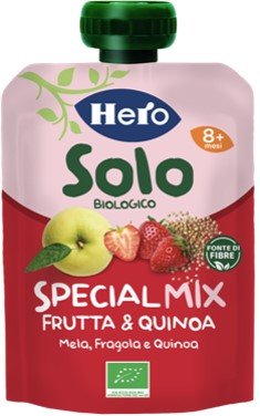 HERO SOLO FRUTTA + CEREALI FRAGOLA MELA QUINOA 100 G
