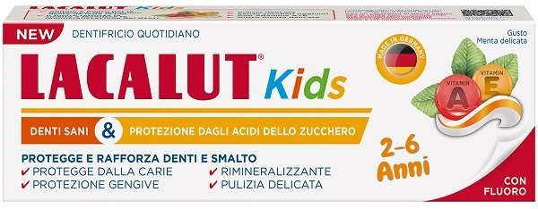 LACALUT DENTIFRICIO KIDS 2-6 ANNI 55 ML MENTA DELICATA