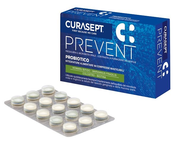CURASEPT PREVENT PROBIOTICO 14 COMPRESSE MASTICABILI