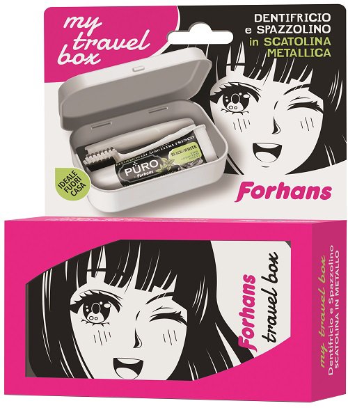 FORHANS MY TRAVEL BOX GIRL 1 SPAZZOLINO + 1 DENTIFRICIO BLACK 12 ML