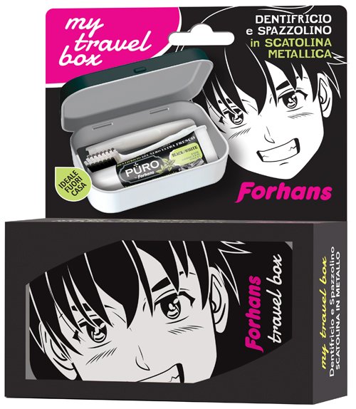 FORHANS MY TRAVEL BOX BOY 1 SPAZZOLINO + 1 DENTIFRICIO BLACK 12 ML