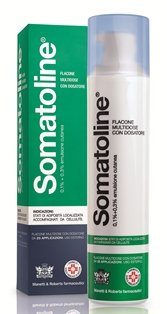 SOMATOLINE 0,1% + 0,3% EMULSIONE CUTANEA 0,1% + 0,3% EMULSIONE CUTANEA FLACONE CON DOSATORE 25 APPLICAZIONI