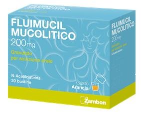 FLUIMUCIL MUCOLITICO 200 MG GRANULATO PER SOLUZIONE ORALE 30 BUSTINE