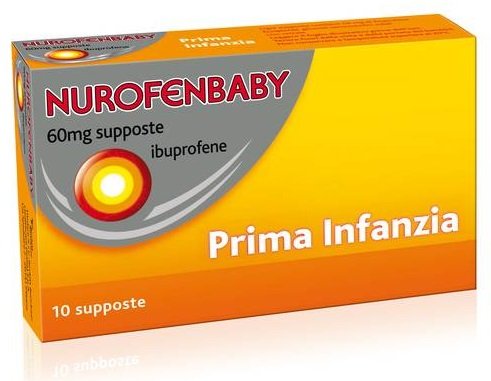 NUROFENBABY 60 MG SUPPOSTE PRIMA INFANZIA 60 MG SUPPOSTE 10 SUPPOSTE IN BLISTER AL