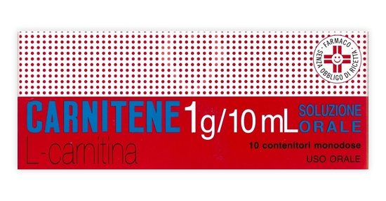 CARNITENE 1 G/10 ML SOLUZIONE ORALE 10 CONTENITORI MONODOSE