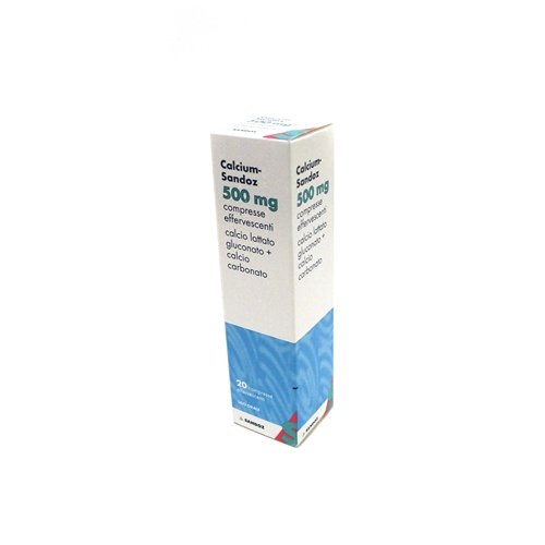 CALCIUM SANDOZ COMPRESSE EFFERVESCENTI 500 MG COMPRESSE EFFERVESCENTI 20 COMPRESSE