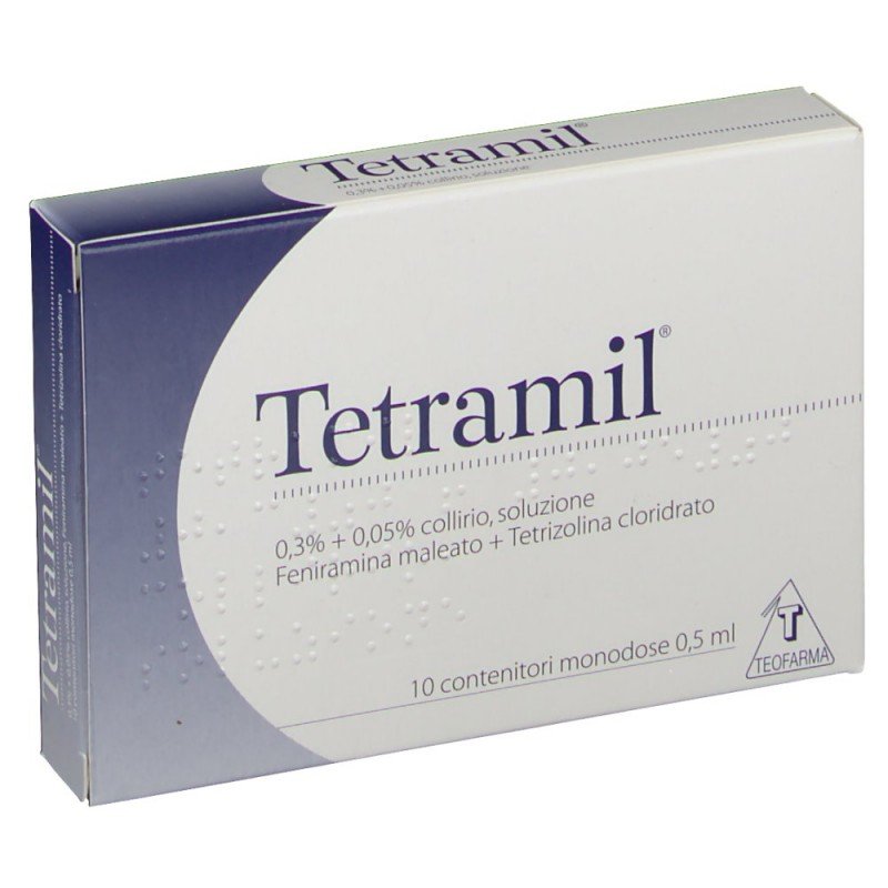 T E T R A M I L 0,3%+0,05% COLLIRIO, SOLUZIONE 0,3% + 0,05% COLLIRIO, SOLUZIONE 10 CONTENITORI MONODOSE DA 0,5 ML