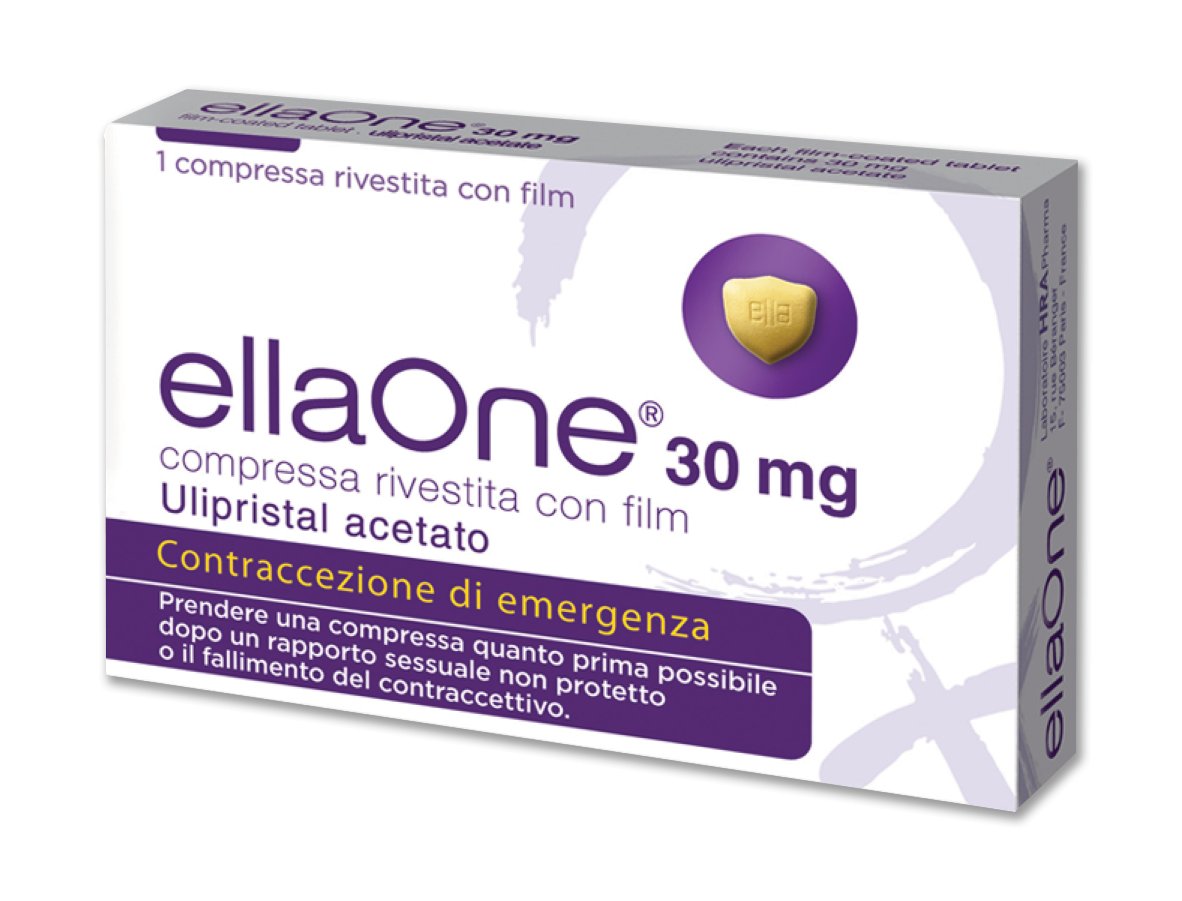 ELLAONE 30 MG COMPRESSA RIVESTITA CON FILM 30 MG COMPRESSA RIVESTITA CON FILM USO ORALE BLISTER (PVC/PVDC/ALL) 1 COMPRESSA