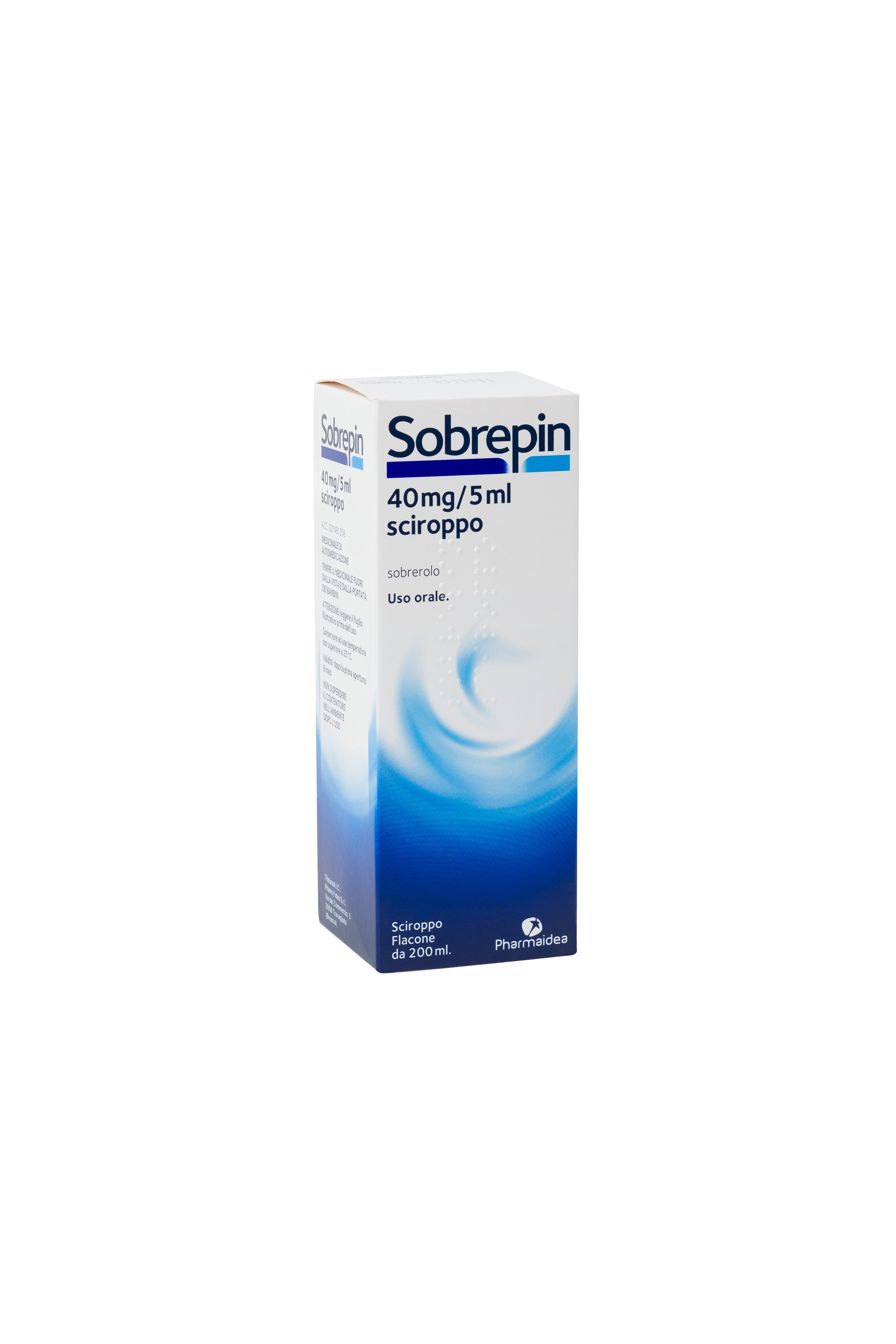 SOBREPIN 40 MG/5 ML SCIROPPO 40 MG/5 ML SCIROPPO FLACONE DA 200 ML