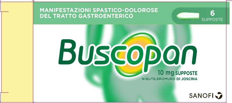 BUSCOPAN 10 MG 10 MG SUPPOSTE 6 SUPPOSTE