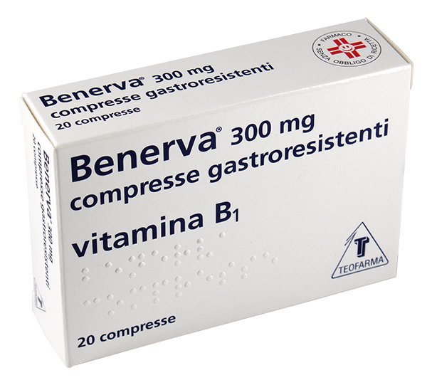 BENERVA 300 MG COMPRESSE GASTRORESISTENTI 20 COMPRESSE