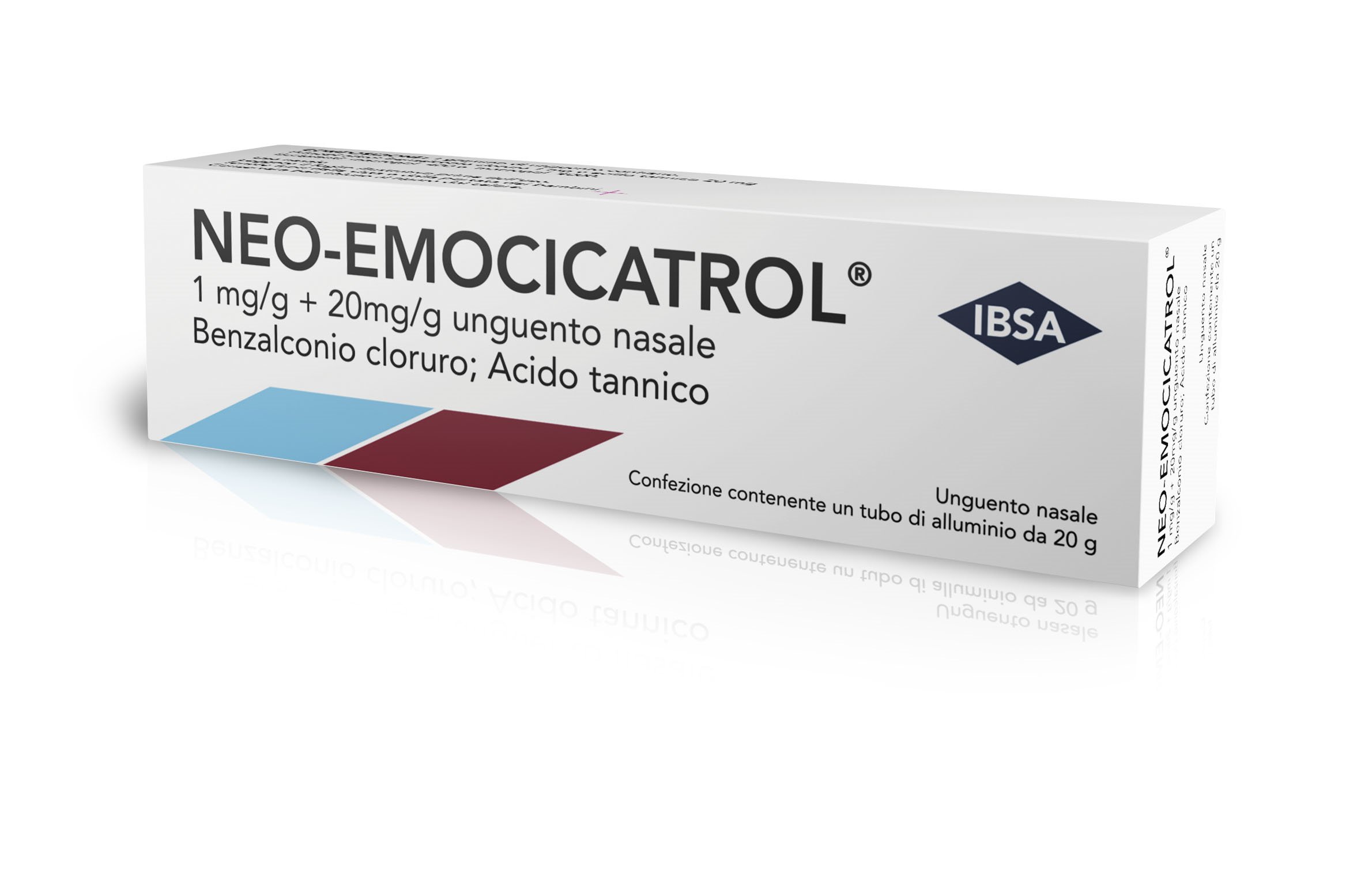 NEO-EMOCICATROL 1MG/G + 20 MG/G UNGUENTO NASALE 1 MG/G + 20 MG/G G UNGUENTO NASALE TUBO 20 G
