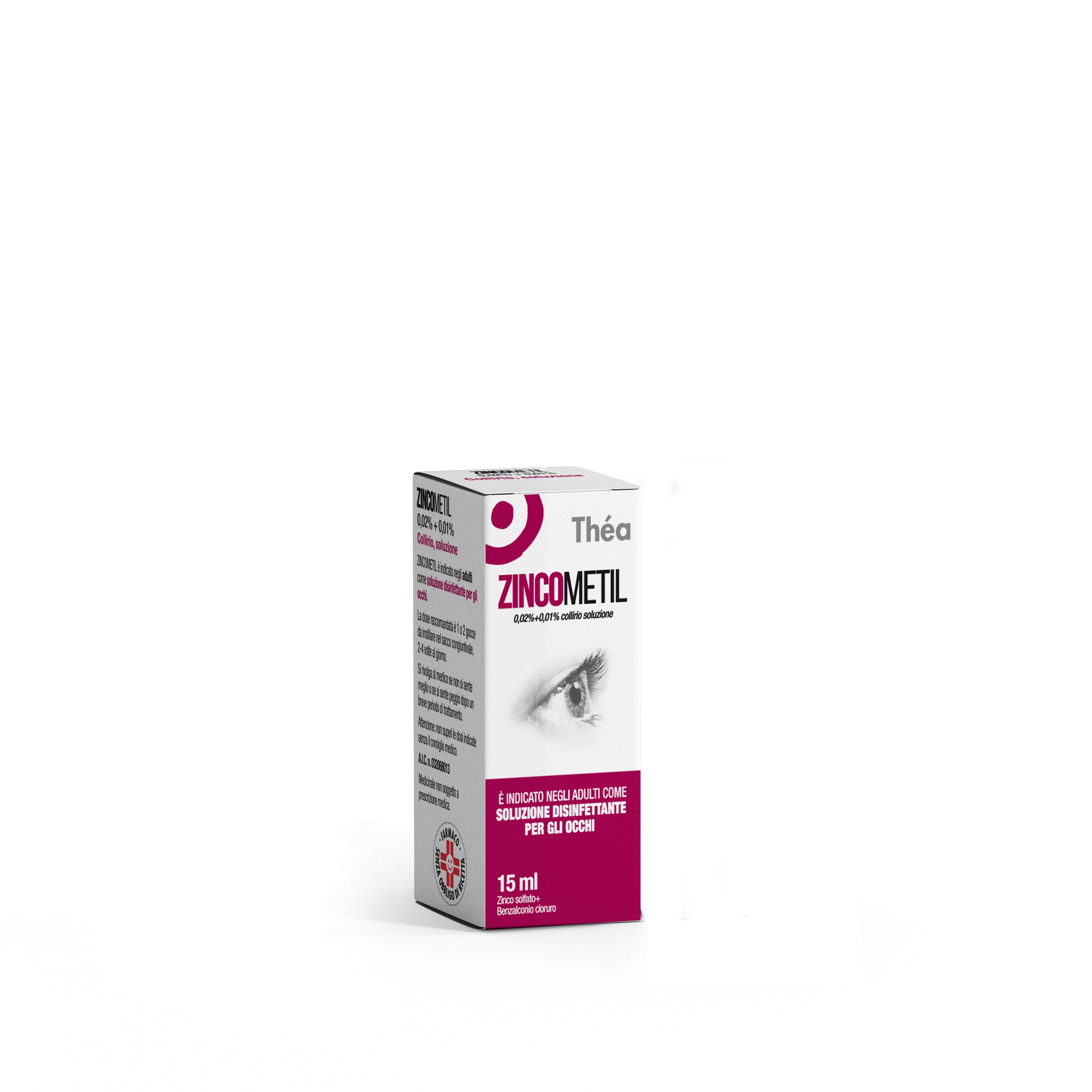 ZINCOMETIL 0,02%+0,01% COLLIRIO, SOLUZIONE 0,02% + 0,01% COLLIRIO, SOLUZIONE FLACONE 15 ML