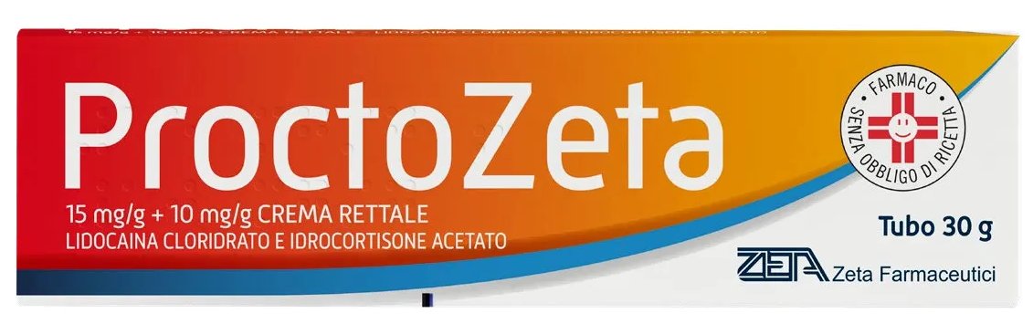 PROCTOZETA 15 MG/G + 10 MG /G CREMA RETTALE 1,5%/1% CREMA TUBO 30 G
