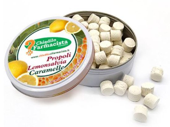 CARAMELLE PROPOLI LEMONSALVIA SENZA ZUCCHERO 40 G