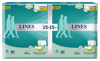 PANNOLONE A MUTANDA LINES SPECIALIST SUPER MM 30 PEZZI