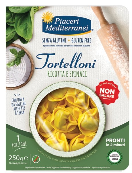 PIACERI MEDITERRANEI TORTELLONI RICOTTA SPINACI 250 G