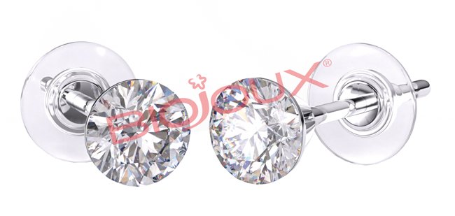 BJT3040T ORECCHINI CRYSTAL 4 TITANIO