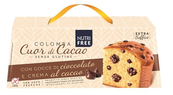 NUTRIFREE COLOMBA CUOR CACAO CON GOCCE DI CIOCCOLATO E CREMA AL CACAO 400 G