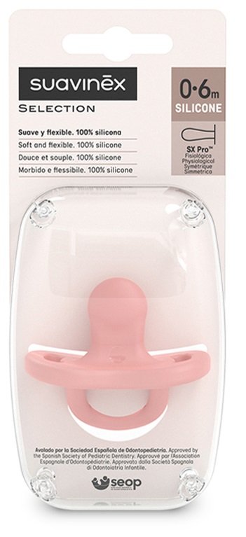 SUAVINEX COLOR ESSENCE SUCCHIETTO FISIOLOGICO SILICONE SX PRO 0/6 MESI NUDE