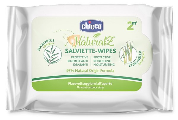 CHICCO ZANZA SALVIETTE NATURALE 20 PEZZI