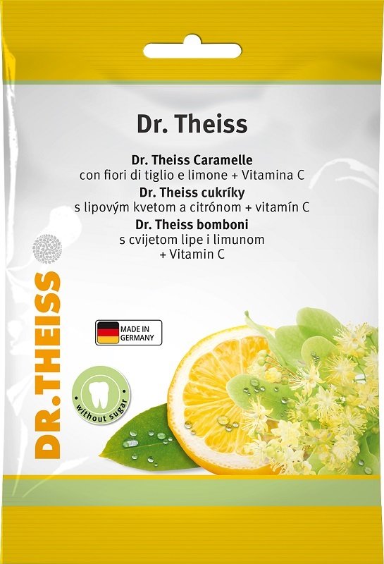 THEISS BONBON FIORI DI TIGLIO & LIMONE + VITAMINA C SENZA ZUCCHERO 26 CARAMELLE