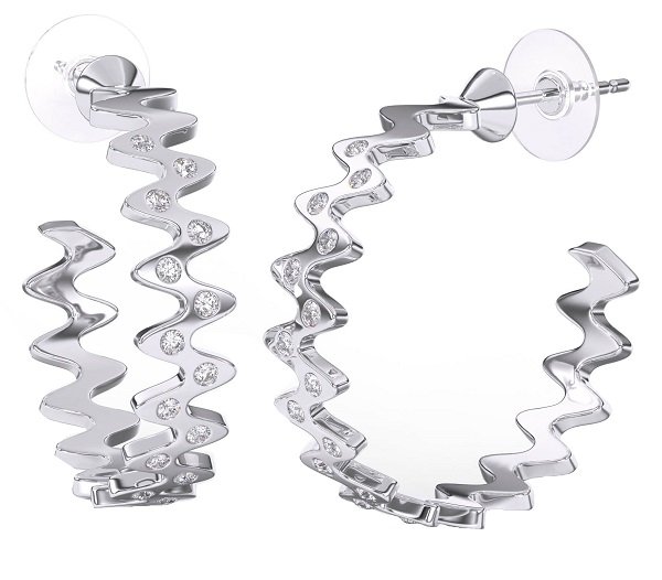 BJT370 ORECCHINO SARIEL STAINLESS STEEL