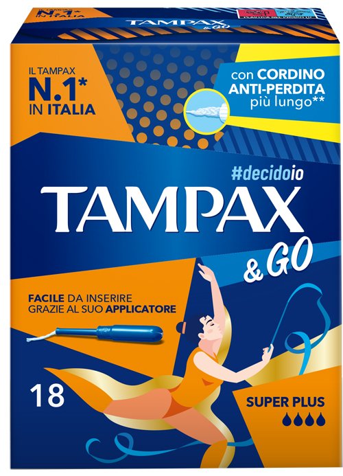 TAMPAX &GO REGULAR 18 PEZZI