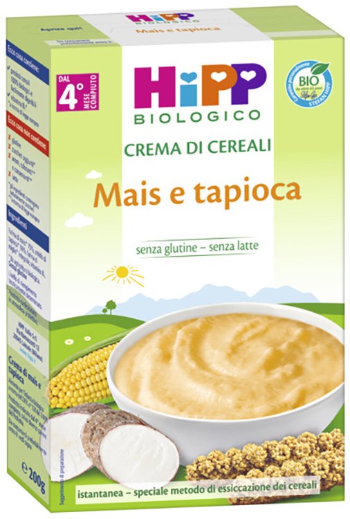 HIPP BIO CREMA CEREALI MAIS/TAPIOCA 200 G