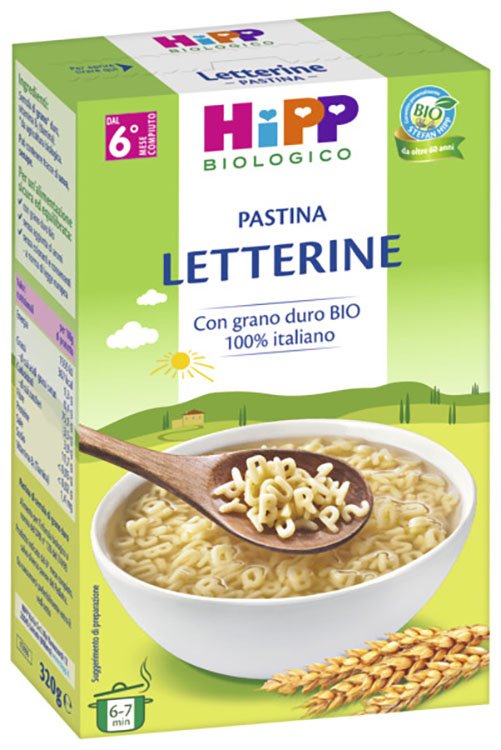 HIPP BIO PASTINA LETTERINE 320 G
