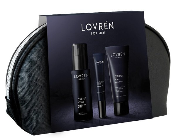 LOVREN TRAVEL KIT MEN 1 LOVREN MEN 4 IN 1 50 ML + 1 GEL VISO HYDRA-TONE EFFECT 30 ML + 1 CONTORNO OCCHI HYDRA-TONE EFFECT 15 ML