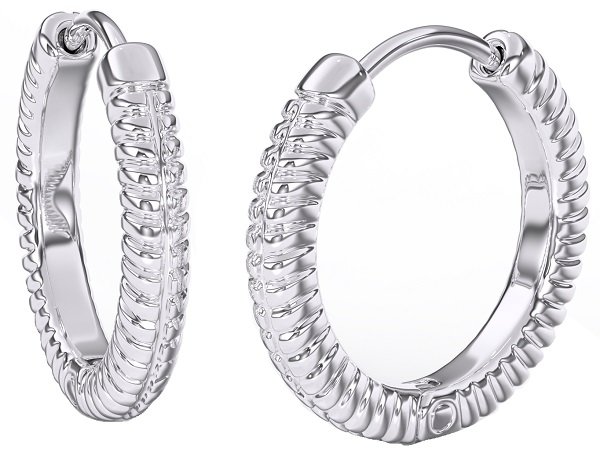 BJT386 ORECCHINO QUEEN ANNE 18MM STAINLESS STEEL