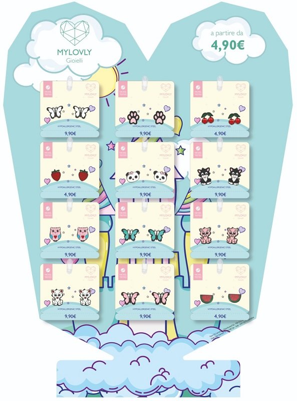 MYLOVLY GIOIELLI MAGIA ORECCHINO FRAGOLA