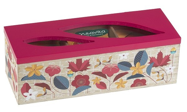 NEAVITA COFANETTO LEGNO BIO ROSA 15 FILTRI TISANE ASSORTITE