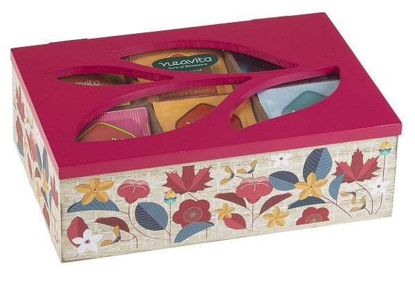 NEAVITA COFANETTO LEGNO BIO ROSA 30 FILTRI TISANE ASSORTITE