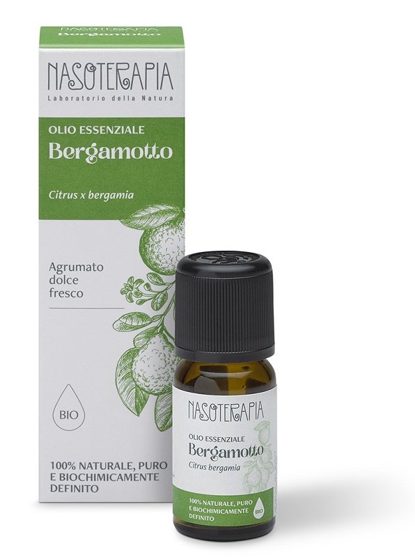 NASOTERAPIA OLIO ESSENZIALE BERGAMOTTO BIO CITRUS BERGAMIA PERICARPI 10 ML
