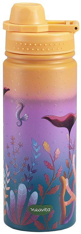 NEAVITA BOTTIGLIA THERMOS ACCIAIO TWICE 500 ML ARANCIONE