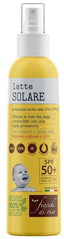 FIOCCHI DI RISO LATTE SOLARE BIMBI SPF50+ 140 ML