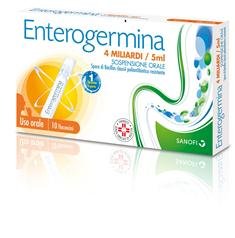 ENTEROGERMINA 4 MILIARDI / 5 ML SOSPENSIONE ORALE 4 MILIARDI/5 ML SOSPENSIONE ORALE 10 FLACONCINI